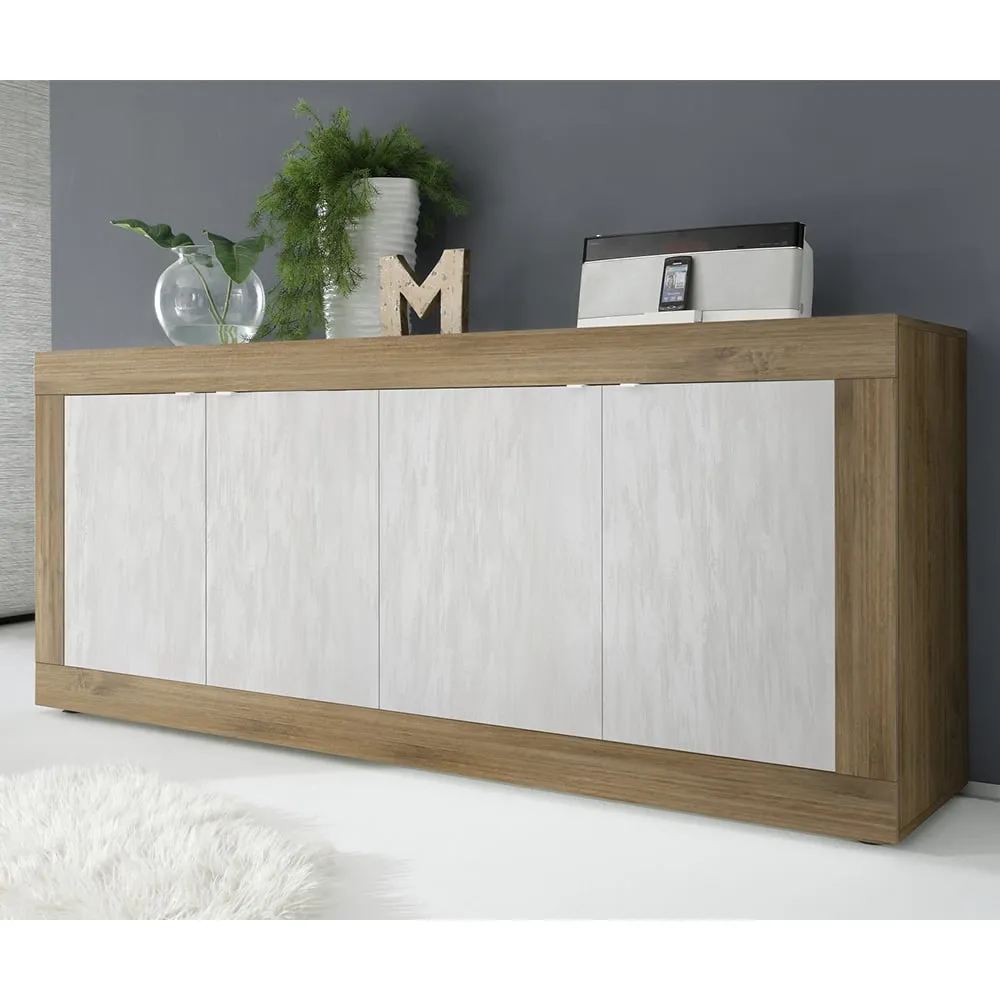 Taylor 4-Door Sideboard - Mercure, White