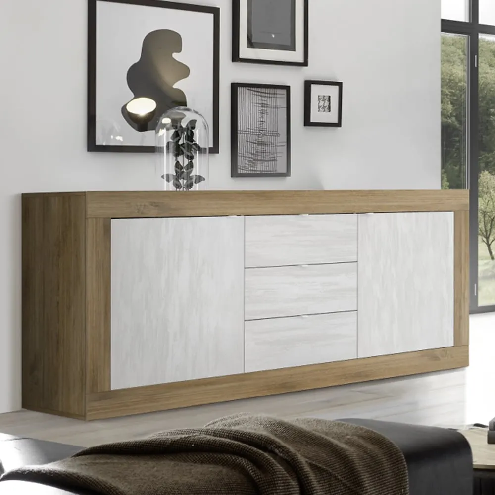 Taylor 5-Door Sideboard - Mercure, White