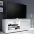 Taylor High Gloss TV Stand with LED - White