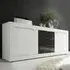 Taylor Large Sideboard - White and Anthracite, High Gloss