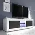 Taylor Large TV Stand with LED - White, Wenge