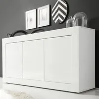 Taylor Sideboard with 3 Doors - White, High Gloss