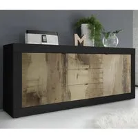 Taylor Sideboard with Drawers - Black, Pero Wood