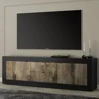 Taylor TV Sideboard 2 Doors 2 Drawers - Black, Pero