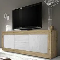Taylor TV Sideboard 2 Doors 2 Drawers - Cadiz, White