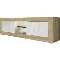 Taylor TV Stand with LED - Cadiz, White