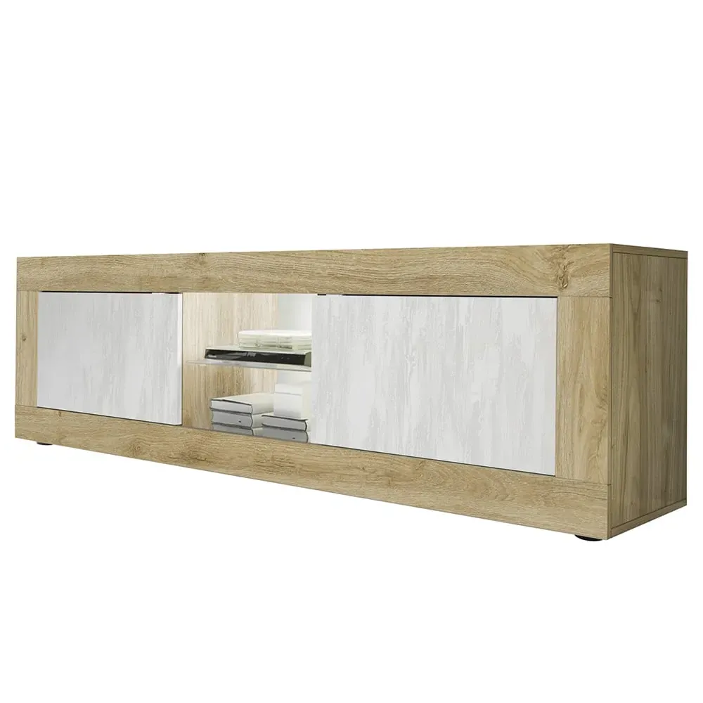 Taylor TV Stand with LED - Cadiz, White