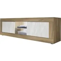 Taylor TV Stand with LED - Mercure, White