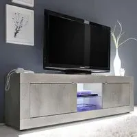 Taylor TV Stand with LED - White, Pine