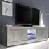 Taylor TV Stand with LED - White, Pine