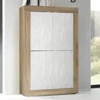 Taylor Wooden Highboard with 4 Doors - Mercure, White