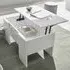 Taze Lift-Up Storage Coffee Table - White, High Gloss