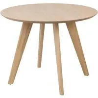 Tbilisi Round Dining Table - White, Oak