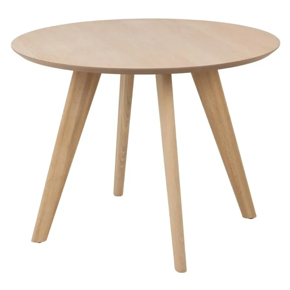 Tbilisi Round Dining Table - White, Oak