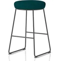 Teaneck Fabric Stool with Metal Frame - Maringa Teal