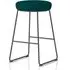 Teaneck Fabric Stool with Metal Frame - Maringa Teal