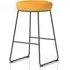 Teaneck Fabric Stool with Metal Frame - Senna Yellow