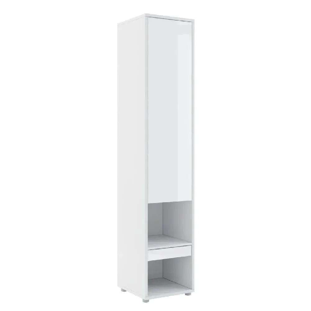 Teaneck High Gloss Storage Cabinet with 1 Door - White