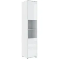 Teaneck High Gloss Storage Cabinet with 2 Doors - White