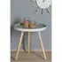 Teatime Round Side Table - Grey, White
