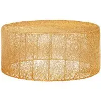 Telluride Round Coffee Table - Gold, Metal