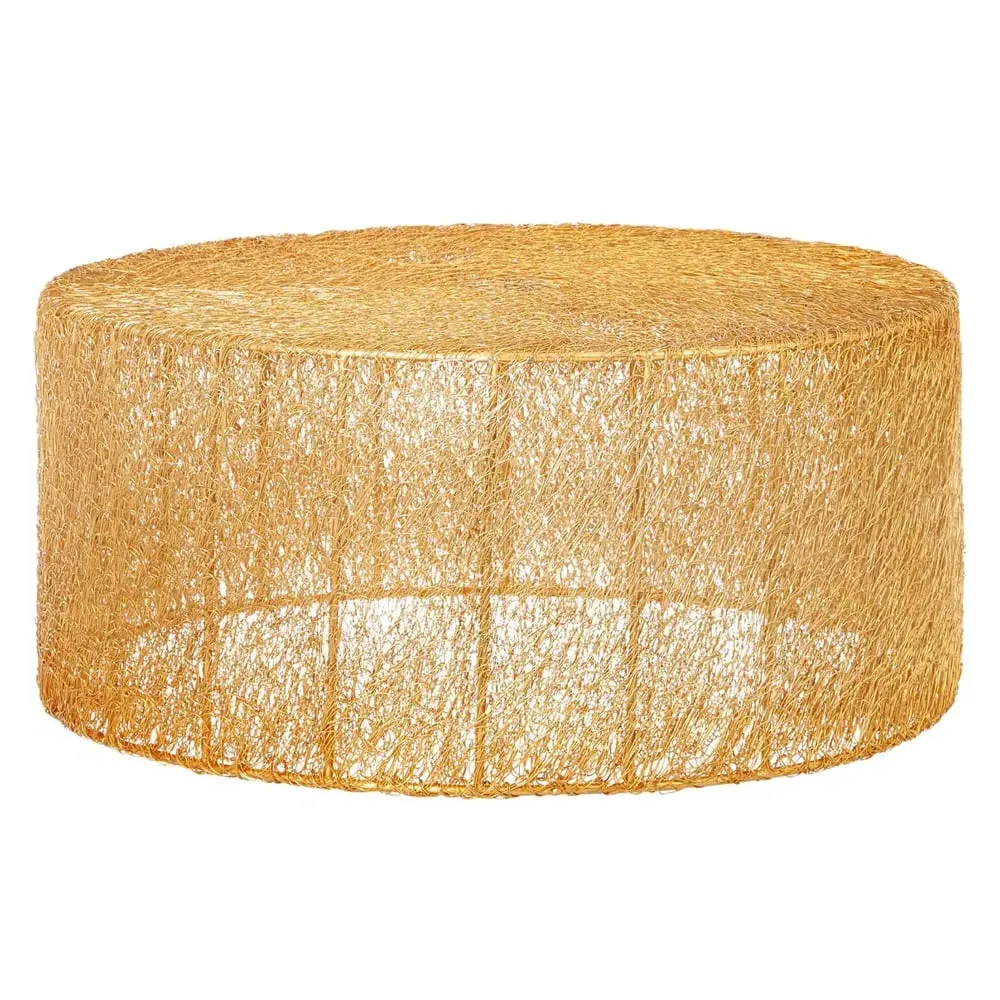 Telluride Round Coffee Table - Gold, Metal image