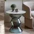 Temecula Round Side Table - Smoke, Marble