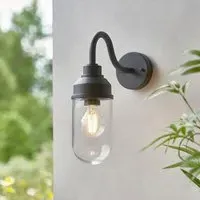 Tempe Aluminium Outdoor Wall Light - Matt Black