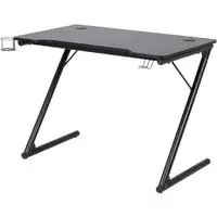 Tempe Gaming Desk with Metal Frame - Black