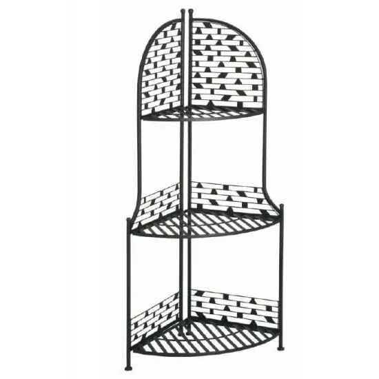 Temper 3 Tier Corner Display Stand - Anthracite, Metal image