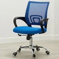 Tenby Mesh Back Office Chair with Height Adjustment - Blue
