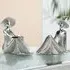 Terrell Lady Diva Sitting II Sculpture - Silver, Polyresin