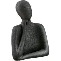 Terrell Polyresin Reflection Sculpture - Black