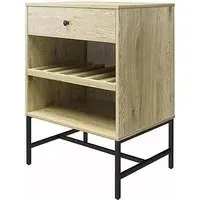 Terrell Side Table with Drawer - Linseed Oak