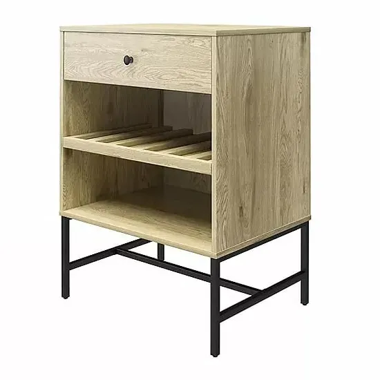 Terrell Side Table with Drawer - Linseed Oak image