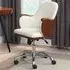 Terrence Office Chair with Tilt Mechanism - Cream, Walnut
