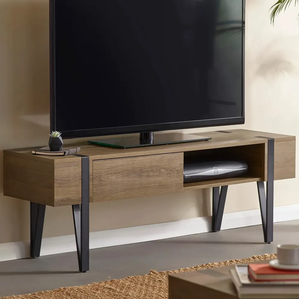 Tetonia TV Stand with 1 Drawer - Brown, Wood product