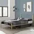 Tetra Double Bed Frame - Silver, Beech