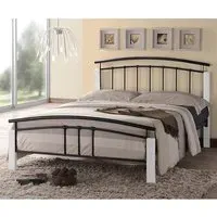 Tetron King Size Bed Frame - Black, Metal