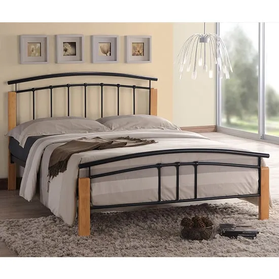 Tetron King Size Bed Frame - Black, Metal