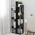 Tevin 8-Compartment Bookshelf - Black, Engineered Wood