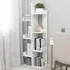 Tevin 8-Compartment Bookshelf - White, Engineered Wood