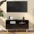 Tevy TV Stand with 1 Drawer 2 Shelves - Black