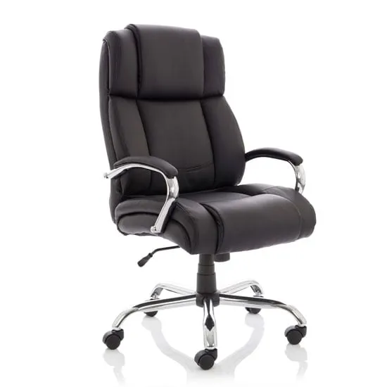 Texas HD Executive Office Chair with Arms - Black, Leather