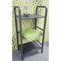 Thibodaux 3-Tier Shelving Unit - Grey, Metal alternate view