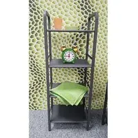 Thibodaux 4 Tier Shelving Unit - Grey, Metal