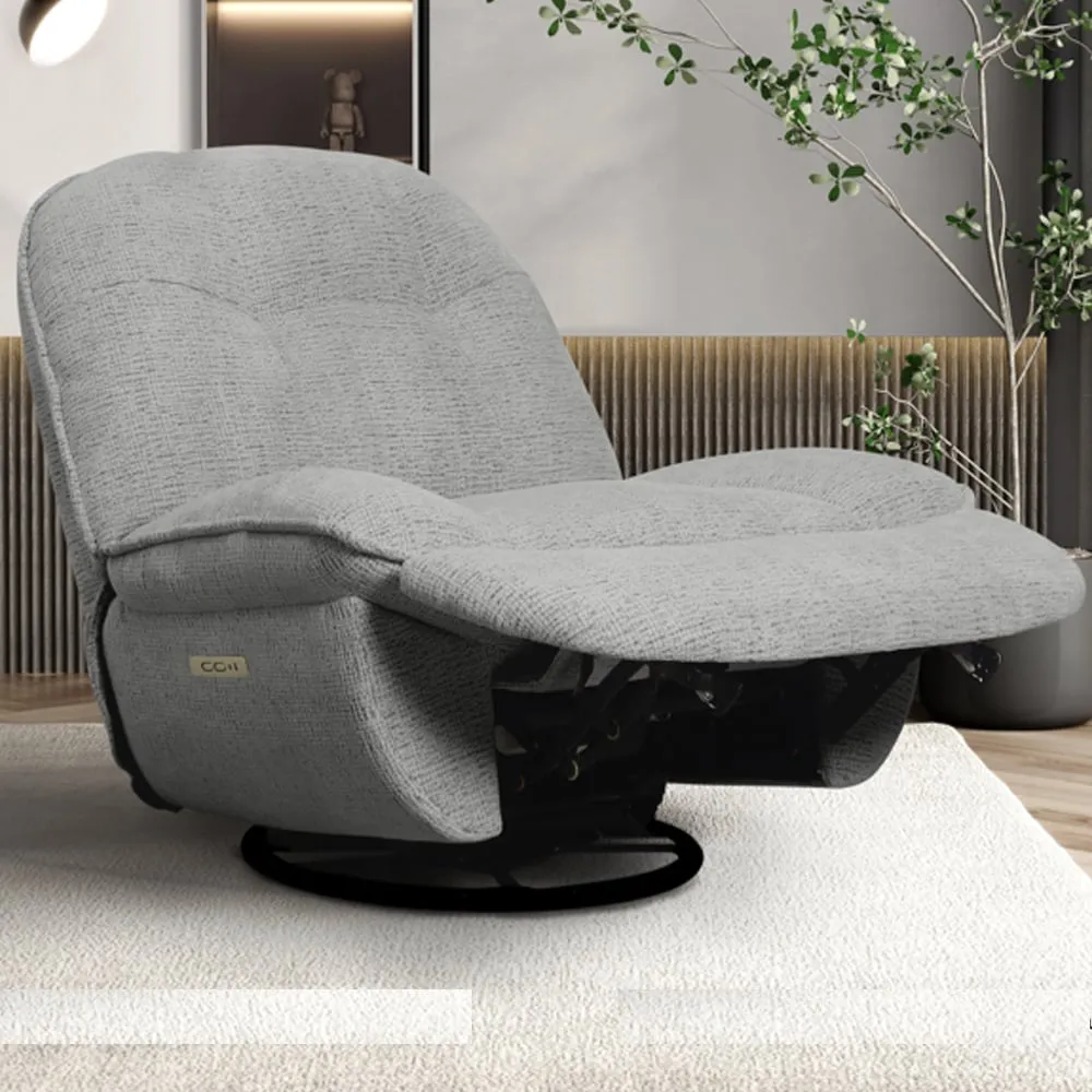 Thorndale Electric Recliner Chair - Dark Grey, Fabric image