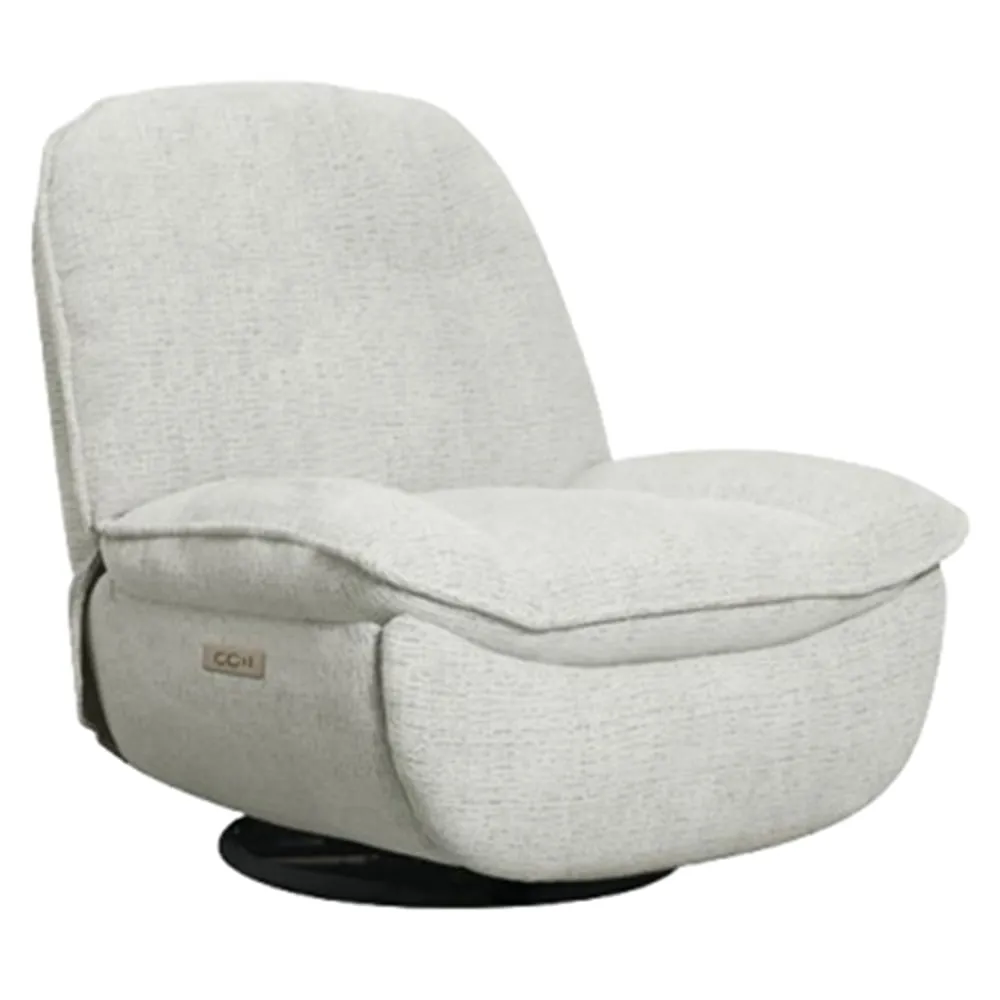 Thorndale Electric Recliner Chair - Light Grey, Fabric