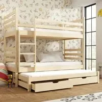 Thorsby Bunk Bed with Storage - Pine, Wood