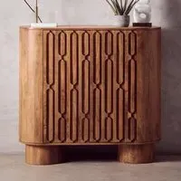 Thurmond Storage Cabinet with 2 Doors - Brown, Mango Wood